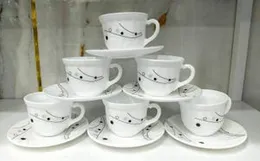 Tradewing 12 Pcs Round Cup & Saucer Set - 12A