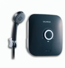 Delmege Hot Water Shower  black colour 5.5kW DWHD5.5N delivers instant hot water for showers with higher power output.