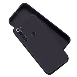 Redmi Note 8 pro soft matte liquid silicone Case Back Cover for Redmi Note 8 pro - Black