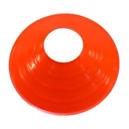 Training Marker - 20 Pieces - Practise Flat Cones Cone Plastic Cone Colour Color Colours Football Volleyball Athletic Cricket Yellow Green Blue Orange