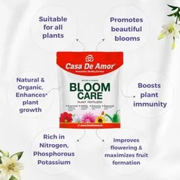 Casa De Amor Bloom Care Organic Essential Fertilizer | Nourish Your Garden for Vibrant Blooms and Healthy Plants-Granules (5 Kg) (FROM INDIA)NUZ