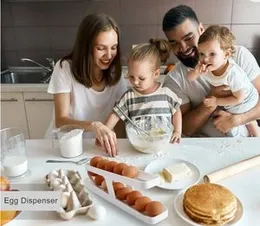 Egg Holder for Refrigerator,Egg Storage Container for Refrigeratorï¼Automatically Rolling Egg Storage Containerï¼