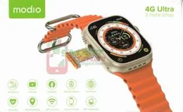 4GB Ram 64GB Rom Modio 4G Ultra Smart Watch 2.2 inch Display 3 Pairs strap 4G Call Compass Wifi GPS Series 8 Ultra Sim Card Ultra Smartwatch ST12