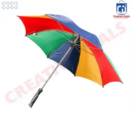 Kandurata Multi Color Umbrella | 100% Polyester Rain & Sun Umbrella | 24, 27, 30 Inch Sizes