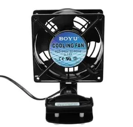 BOYU FS-120 15W Aquarium Cooling Fan Radiator Adjustable 360 ââDegree Fish Tank Temperature Control Mini Fan Planted Tanks
