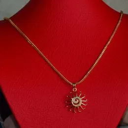 1.9mm fox singapore chain with pendant.