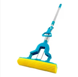 Adjustable Water Absorbing and Squeezable Sponge Magic Mop