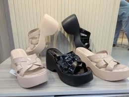 Women's Wedge Heel Slippers Fashion Outerwear Inner Match Slippers