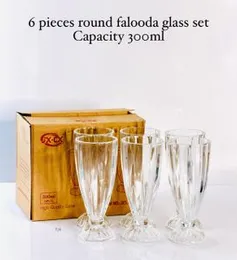 300ml-6pcs round falooda glass set