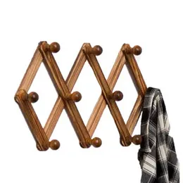 Wooden Wall Cloth Hanger, Number Of Hooks: 10