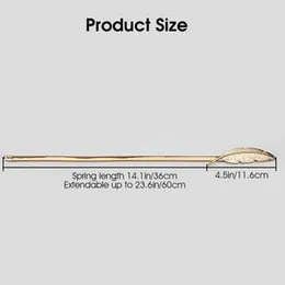 HASTHIPÂ® 2Pcs Magnetic Curtain Tieback Creative Tieback Elastic Alloy Strap Boutique Feather Closure Tieback for Window Curtain, Grommet Window Drape