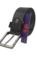 Afrow Menâs Black Genuine Leather Belt â Premium Cowhide Waist Belt | Stylish, Durable & Timeless Classic Formal Leather Belt for Men, High-Qualit