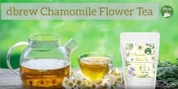 dbrew - Chamomile Flower Tea | Pure Whole Flower Buds of Chamomile || SLEEP TEA & STRESS RELIEF || Herbal Tea - Caffeine Free | Calming Tisane - Sooth