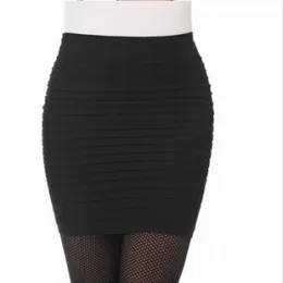 SilhouetteFitâ¢ Womenâs Elastic Slim Pencil Mini Skirt , women pencil skirt, elastic mini skirt, slim fit skirt women, â Black