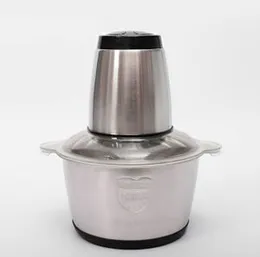 2L Capacity Electric Chopper Meat Mincer Garlic Masher Kitchen Grinder Stainless Steel 2 Speeds Multifunction Food Processor Gourmet Cuisine
