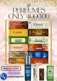 12 Attar Perfume Bottles in One Box | Aththar, Atar, Ittar, Aattar | Original Fragrance & Premium Quality