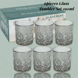 6pcs Glass Tumbler Set â 190ml Clear Drinking Glasses