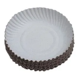 Small Disposable Paper Plate 6 Inch Birthday Party 25 Pack White Color