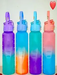 2L Large Capacity Water Bottles | Sport Workout Portable Drinking Cup| For GYM Teenagers Plastic Straw Water Cup Sports Water Bottle High Value Outdoo