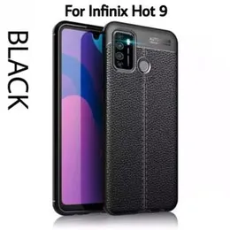Infinix Hot 9 play Luxury leather Auto Focus back cover for Infinix Hot 9 play