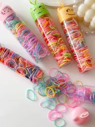 Childrenâs Hair Rubber Bands  Soft Elastic Mini Hair Ties (Pack of Small Loops)