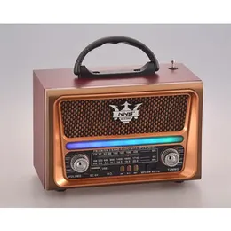 Old style New Version fm Radio, Mp3 usb Portable speaker RGB Lights Multifunctional Bluetooth Speaker Ns-8189bt