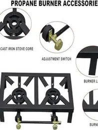 Iron Gas Stove Outdoor Gas Cooker double Burner