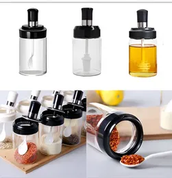 4-Piece Glass Spice Jar Set