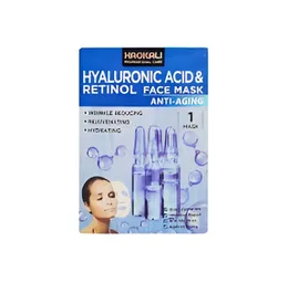Hyaluronic Acid & Retinol Anti-Aging Facial Mask with Vitamin C & Collagen
