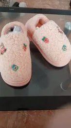 Soft fleece, fuzzy plush house slippers