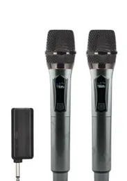 Wireless Microphone Channels UHF Handheld Dynamic Microphone  Rechargeable battery for AMP Karaoke