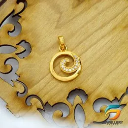 Gold Plated Pendant Big Derana Pendant For Ladies Fashion Stylish Rich Look Pendant.
