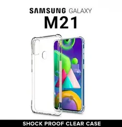 Luxury Transparent ThickBallon Bumper Case For Samsung Galaxy M21 Crystal Transparent Premium Quality Shockproof Protective Phone ShellSamsung M21