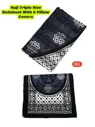 Haji Elegant Large Triple Size Bedsheet Set with Pillow Covers