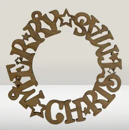 Rustic Wood Christmas Tree Hanging Pendant, Eco-Friendly Christmas Tree Hanging Accent Tree Decoration Pendant