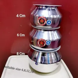 Stainless Steel Stackable Container Set (Available Sizes: 6, 8, 12, 14)