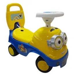 Minions Baby Push Car with Handle Toddler RideOn Car for Kids