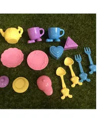 Coffee Set Toys Made of Plastic Pretend Kitchen Play Set for Kids 14 Pieces