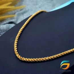 Gold Plated Big Rope Chain Guaranteed 24 inch Long Stylish Design For Women.