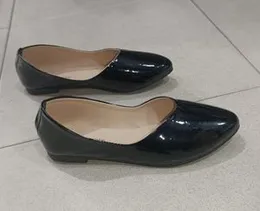 Ladies Black Shining Court shoes