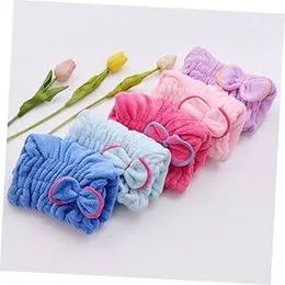 Hair Towel Shower Cap with Bow â Quick Dry, Soft & Absorbent, BowDry Luxeâ¢ Quick-Dry Hair Towel Shower Cap