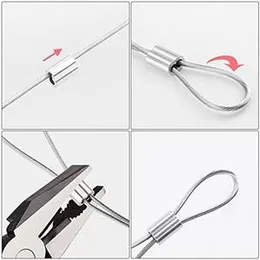 Oaky (5MM) Strong Heavy-Duty Ferrule Aluminum Double Barrel Crimping Loop Sleeves for Fitting Gym Machine Wire Cable Rope Locks(FROM INDIA)NUZ