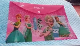 Frozen File Clear Bag Folder For Kids Cartoon File Folder