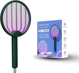 4 IN 1 Electric Mosquito & Fly Zappers/Killer, Kill Mosquitoes Quickly and Easily, USB Charging, Strong Battery Life, Manual & Auto Mode, Foldable Mos