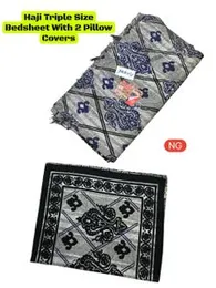 Haji Triple Bed Bedsheet Set â Smooth Fabric with 2 Pillow Covers