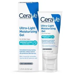 CeraVe Ultra-Light Moisturizing Gel 52ml | Oil-Free Hydration with Ceramides & Hyaluronic Acid