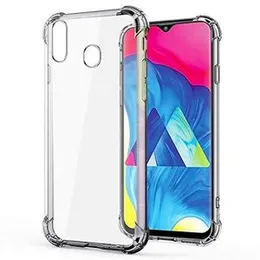 Samsung Galaxy A20 Back Cover Transparent Shock Proof Case Clear Reinforced Corners Bumper TPU Back Cover