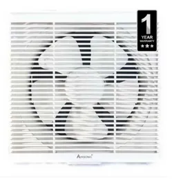 Airsonic 8 Inch Exhaust Fan 1 Year Warranty High Speed Ventilation Quiet Operation Wall Mount Safety Grill Powerful Suction
