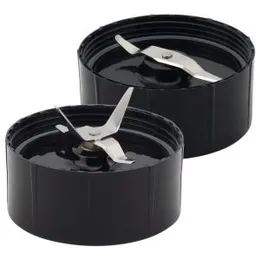 Magic Bullet Blender Cross & Flat Blade Base MB1001 (Pack of Two)