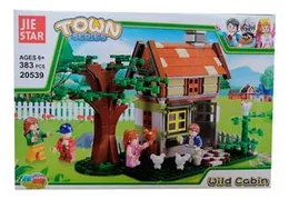 Town Series Wild Cabin - 386 Pcs | Building Blocks Educational Game Set for Children | Jie Star 20539